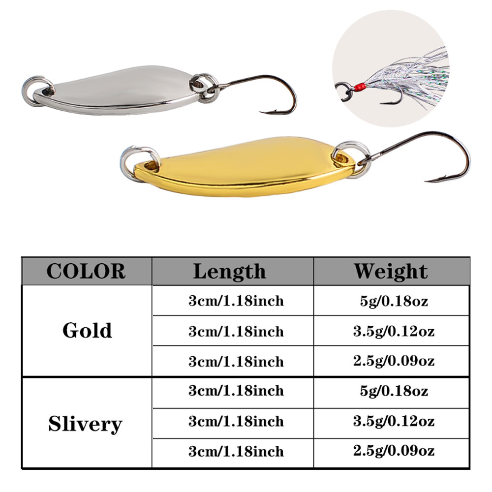 12pcs Metal Spoon Spinner Lure - Fishing Lure Crankbait avaliação e preço