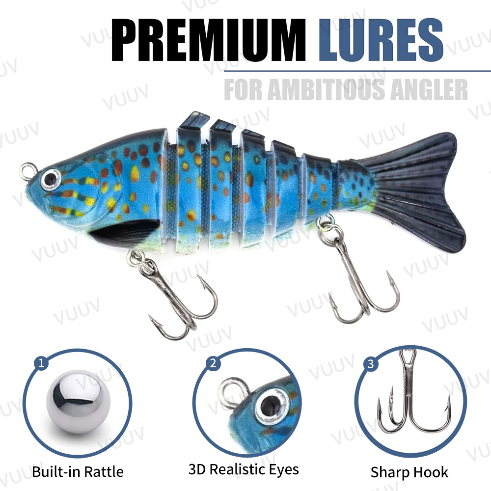 10 pcs Multi-Joint Swimbait Fi - Fishing Lure Popper avaliação e preço