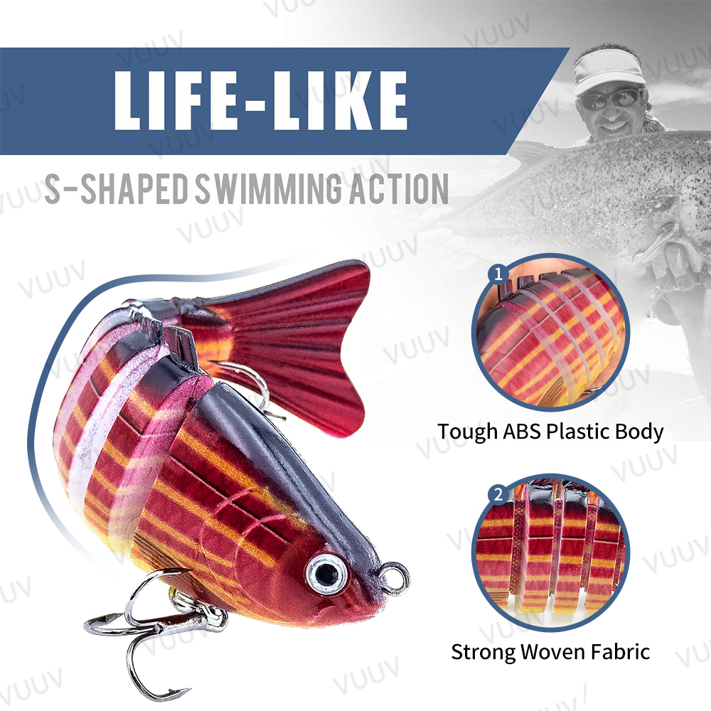 10 pcs Multi-Joint Swimbait Fi - Fishing Lure Popper avaliação e preço