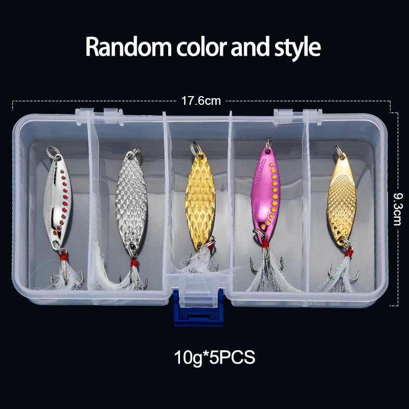 Metal Spoon Spinner Fishing Lu - Fishing Lure Spinnerbait avaliação e preço