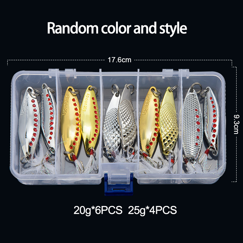 Metal Spoon Spinner Fishing Lu - Fishing Lure Spinnerbait avaliação e preço