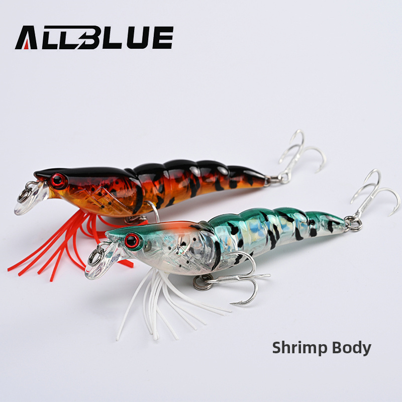 ALLBLUE 3D Flash Shrimp 70mm 7 - Fishing Lure Swimbait avaliação e preço