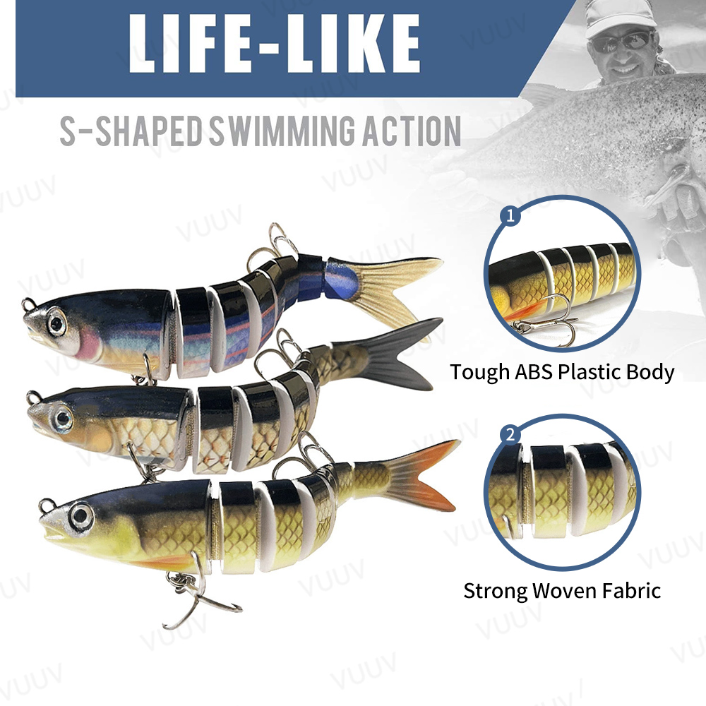 10 pcs Fishing Lures for Bass  - Fishing Lure Swimbait avaliação e preço