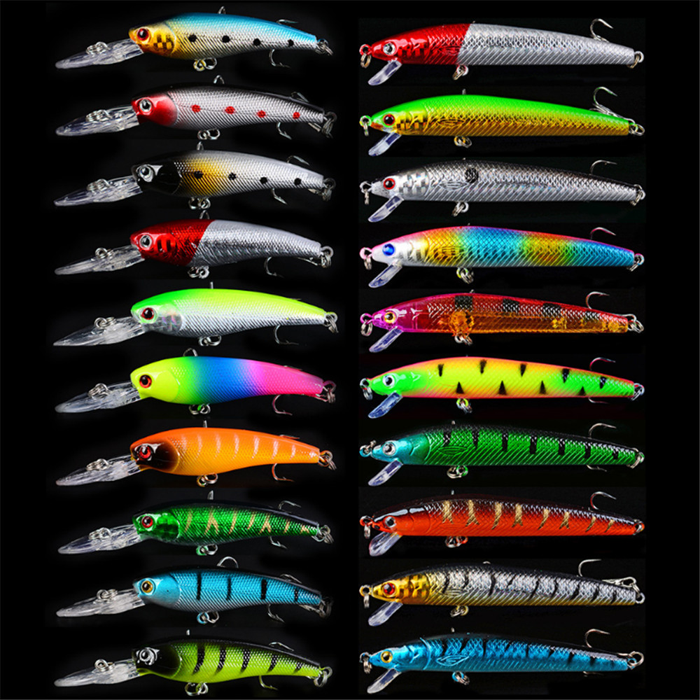 20pcs/lot Minnow Fishing Lures - Fishing Lure Crankbait avaliação e preço
