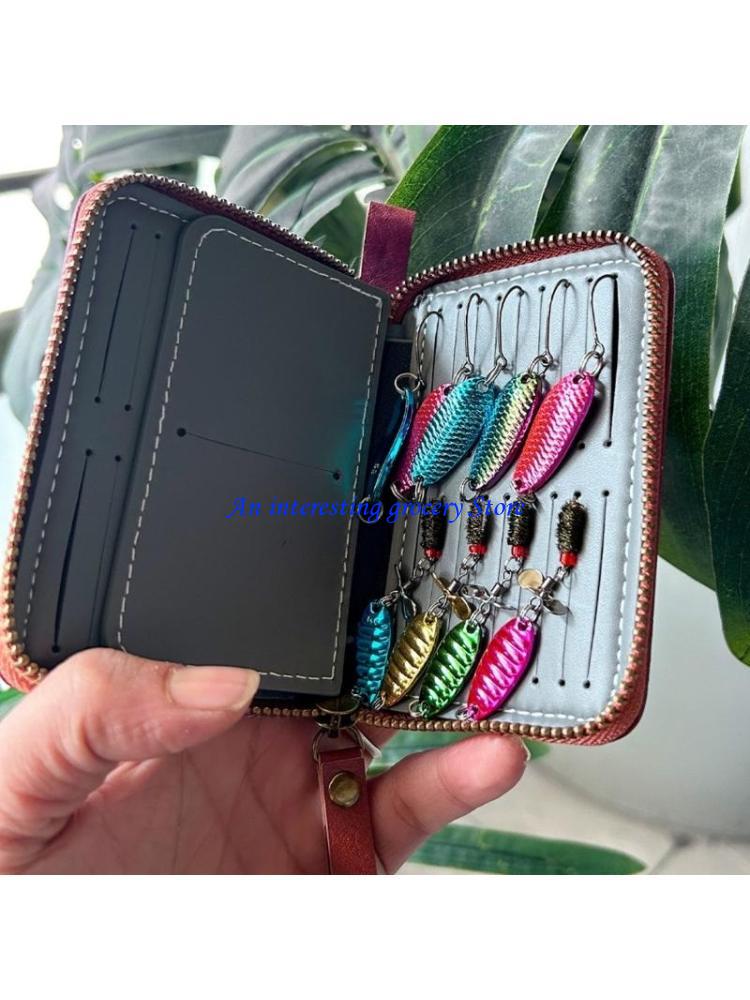 652D Small Spoon Baits Wallet  - Fishing Lure Spoon avaliação e preço