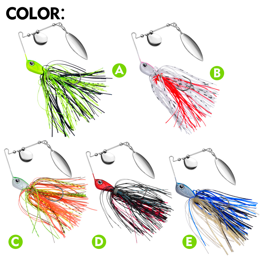Proberos 10/14g Spinner Bait F - Fishing Lure Blade Bait avaliação e preço