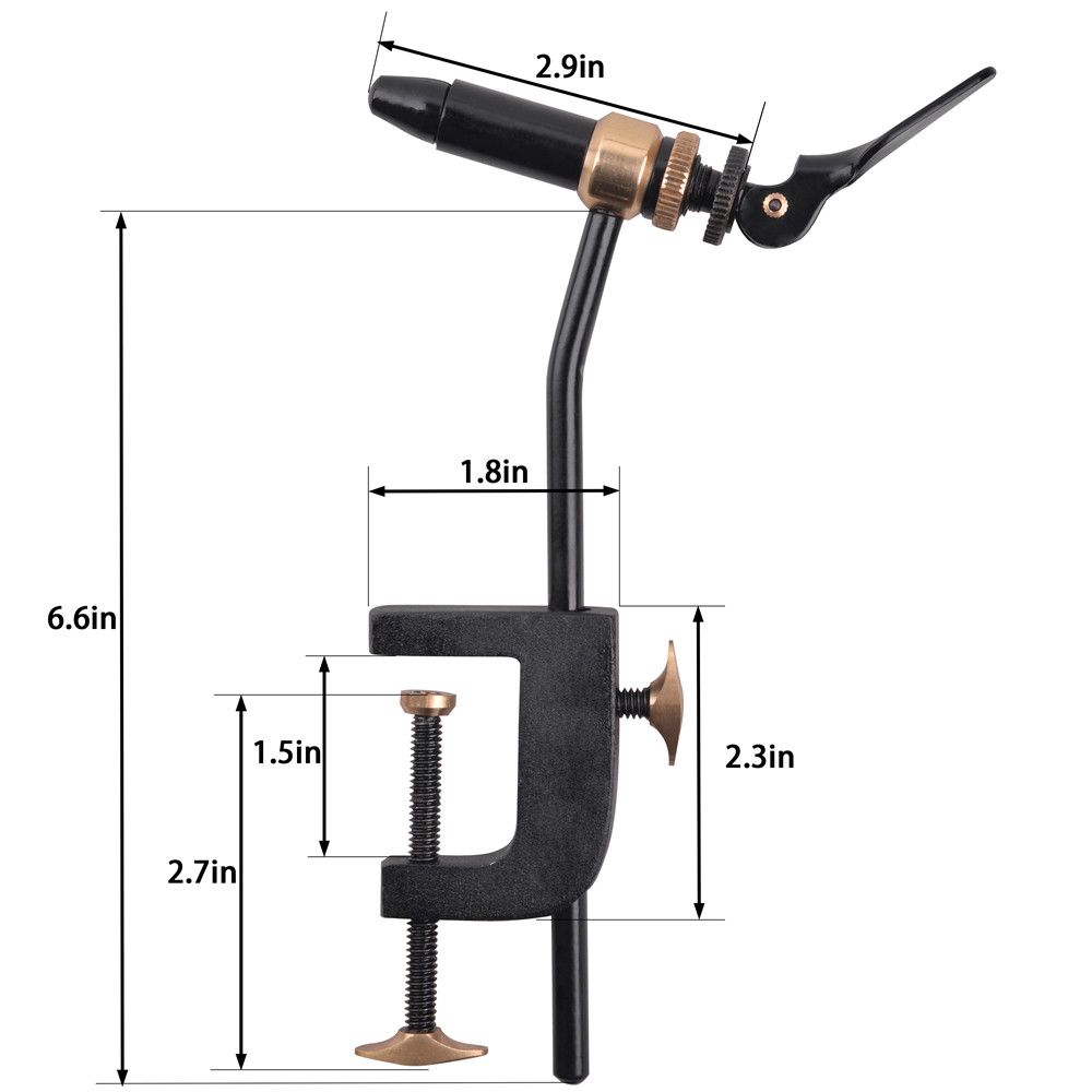 Rotary Fly Tying Vise Tool Saf - Fishing Lure Making Kit avaliação e preço