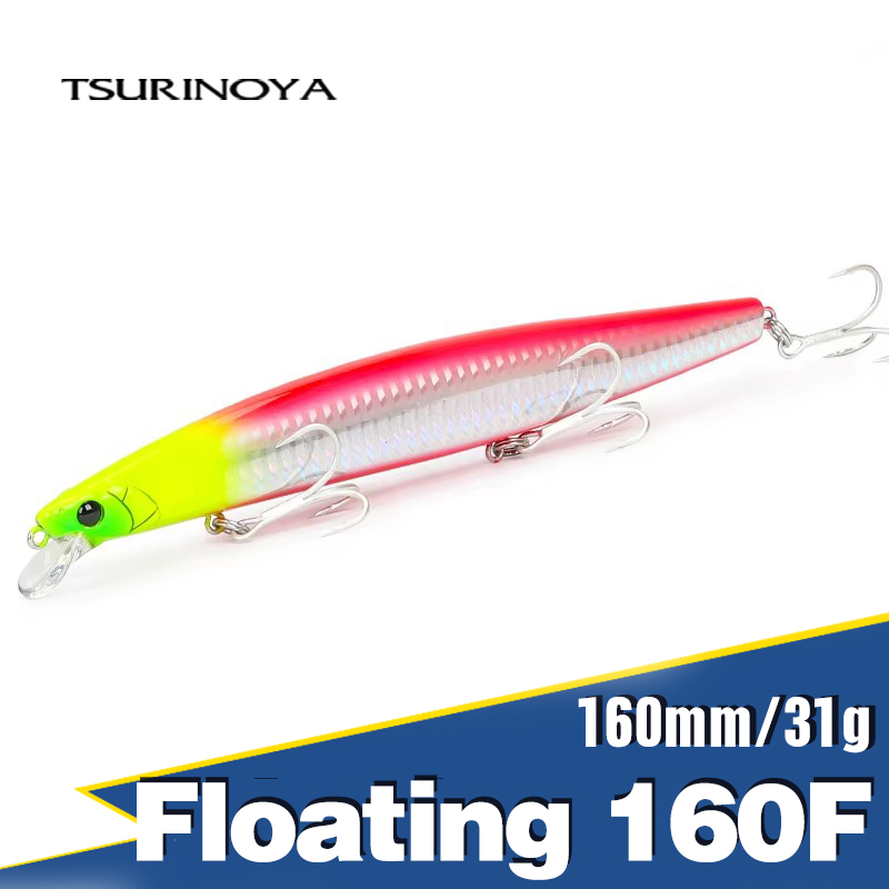 TSURINOYA 160F Floating Minnow - Fishing Lure Topwater avaliação e preço