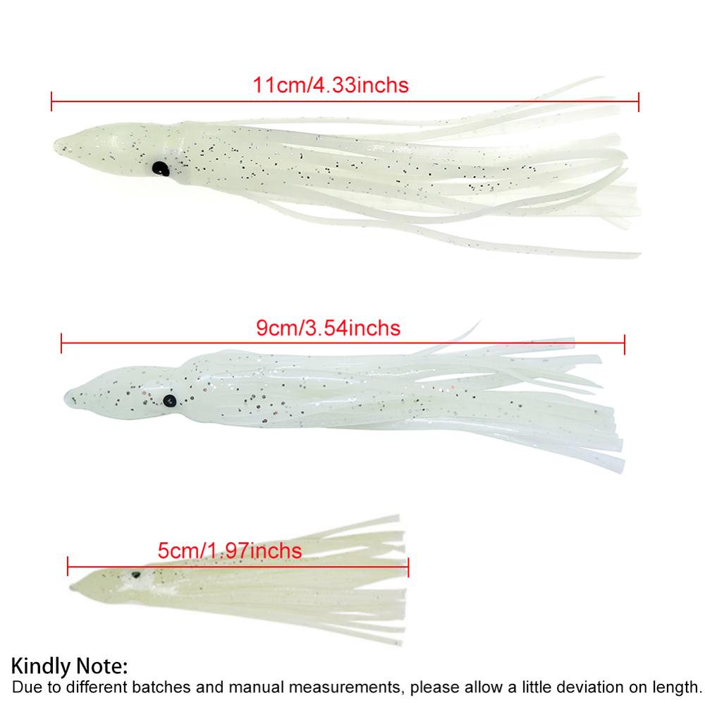 20Pcs Glow Luminous Octopus So - Fishing Lure Buzzbait avaliação e preço