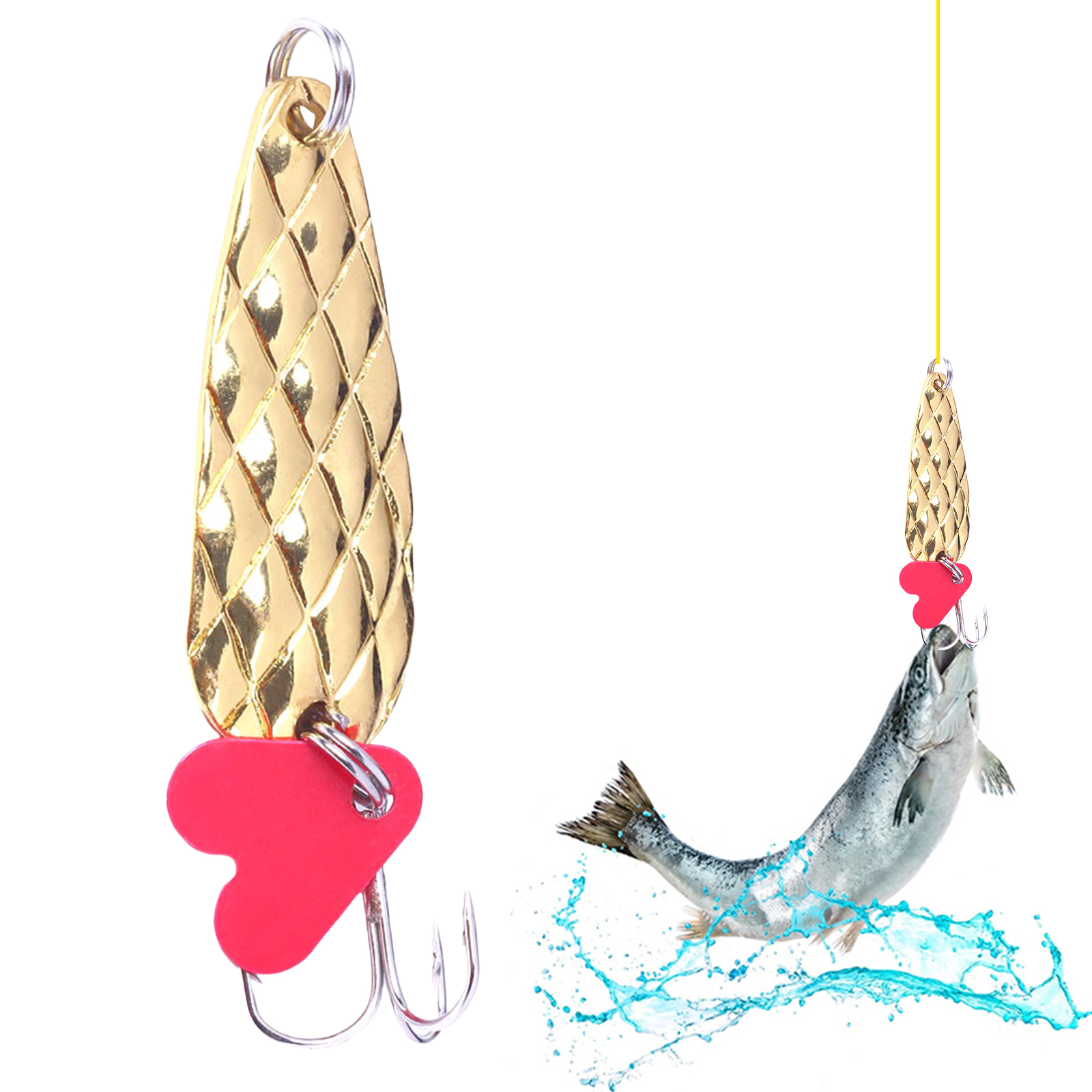 Metal Spoons Fishing Lures 9g  - Fishing Lure Spoon avaliação e preço