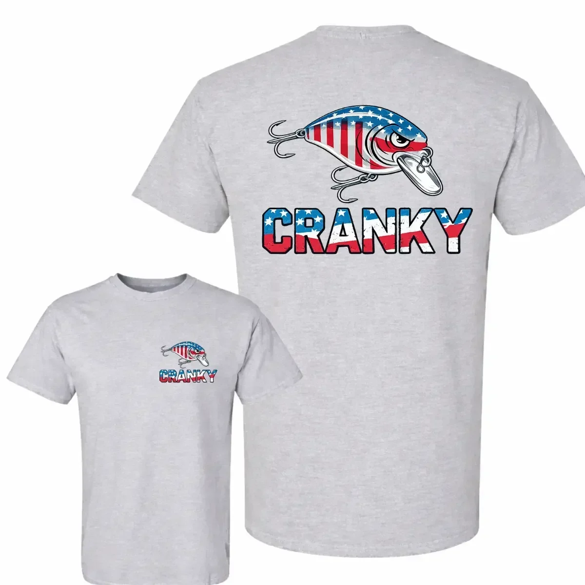 Camo Crankbait Fishing T-Shirt - Fishing Lure Crankbait avaliação e preço