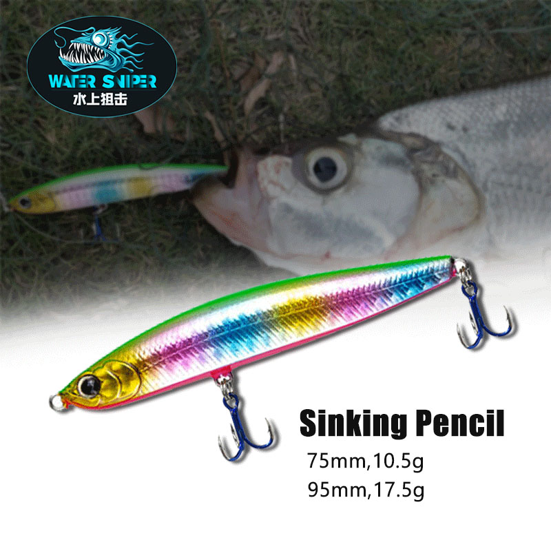 Water Sniper 10.5g 75mm Jerk P - Fishing Lure Jerkbait avaliação e preço