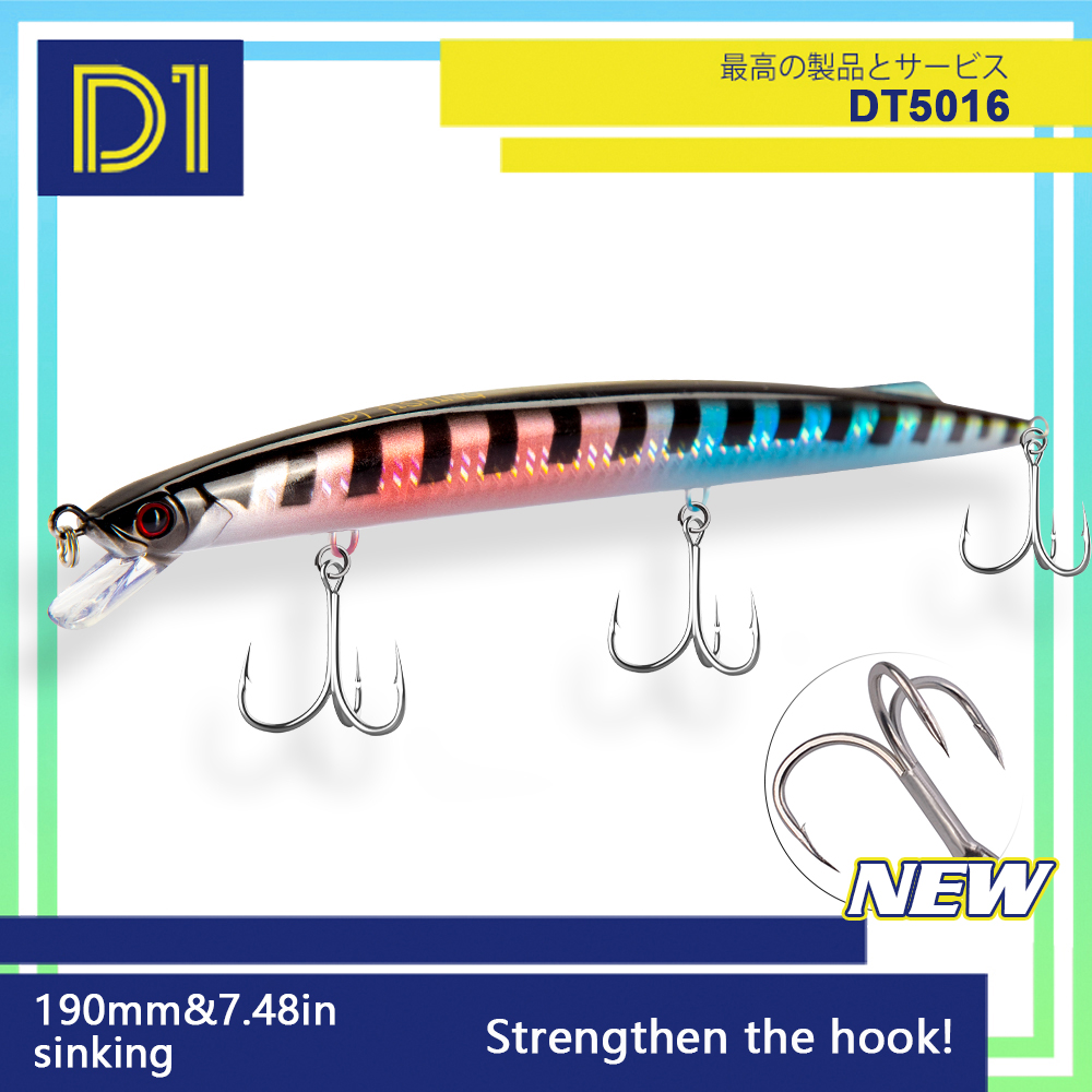 D1 Sea Fishing Minnow Lure 190 - Fishing Lure Jerkbait avaliação e preço