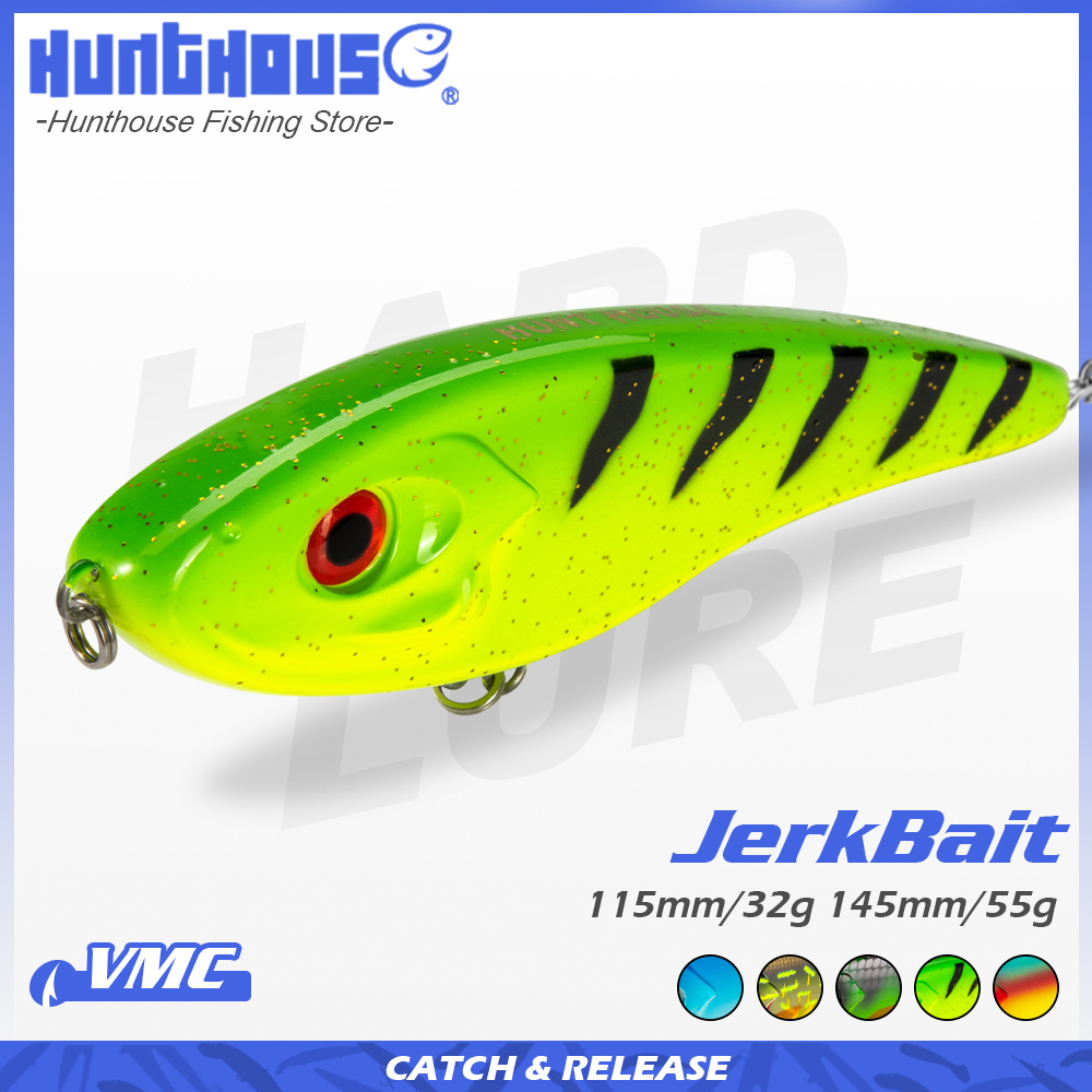 Hunthouse Jerkbait Musky Buste - Fishing Lure Jerkbait avaliação e preço