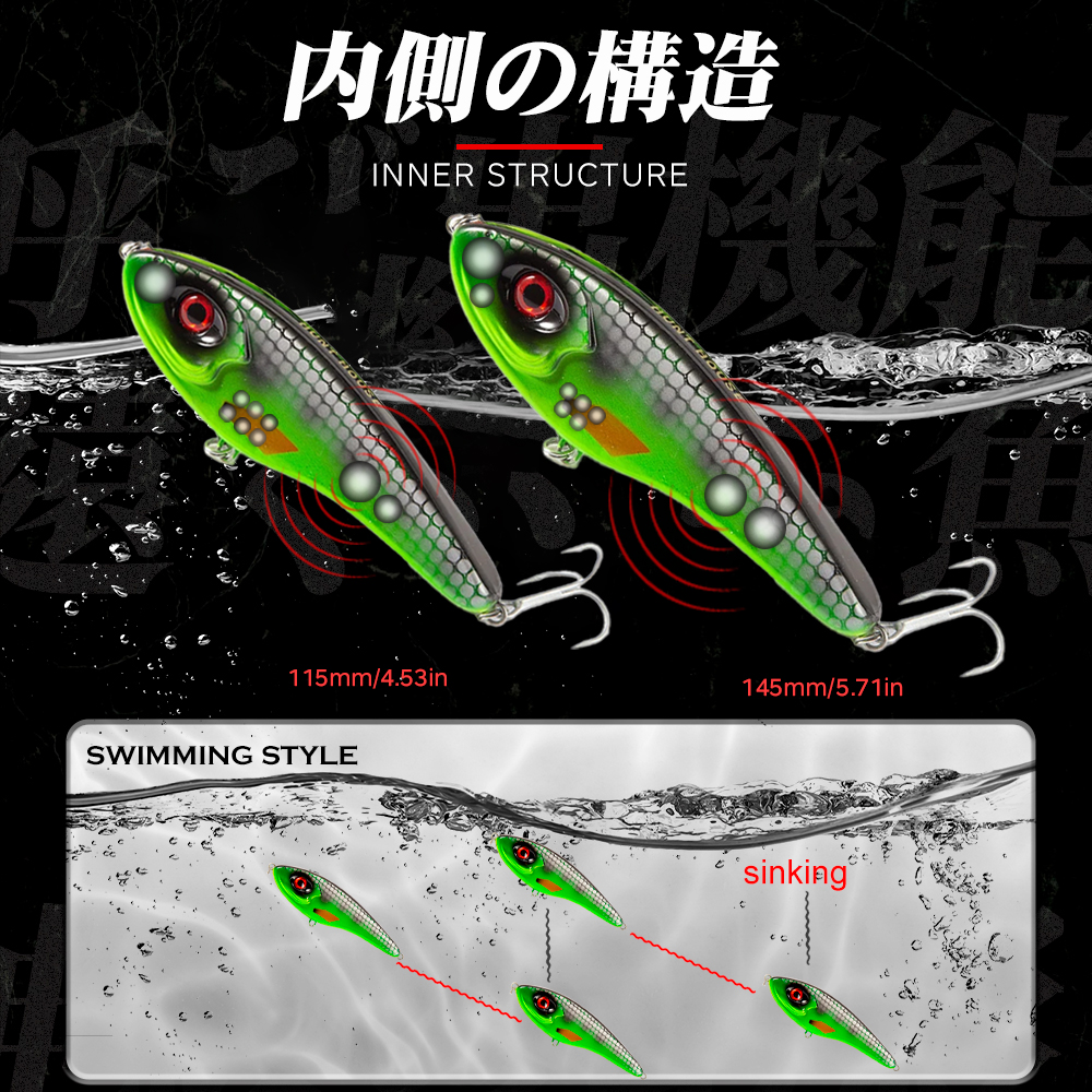 Hunthouse Jerkbait Musky Buste - Fishing Lure Jerkbait avaliação e preço