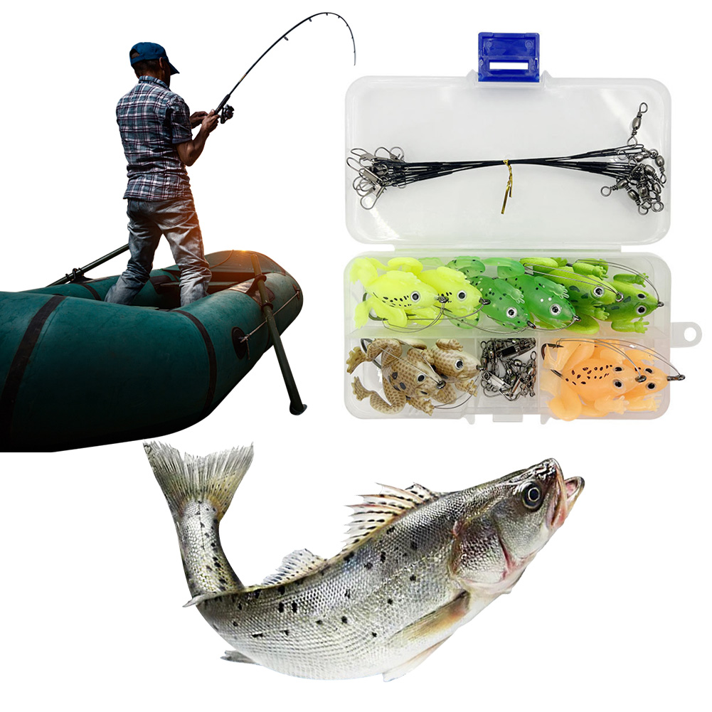 Frog Lure Silicone Bait with A - Fishing Lure Topwater avaliação e preço