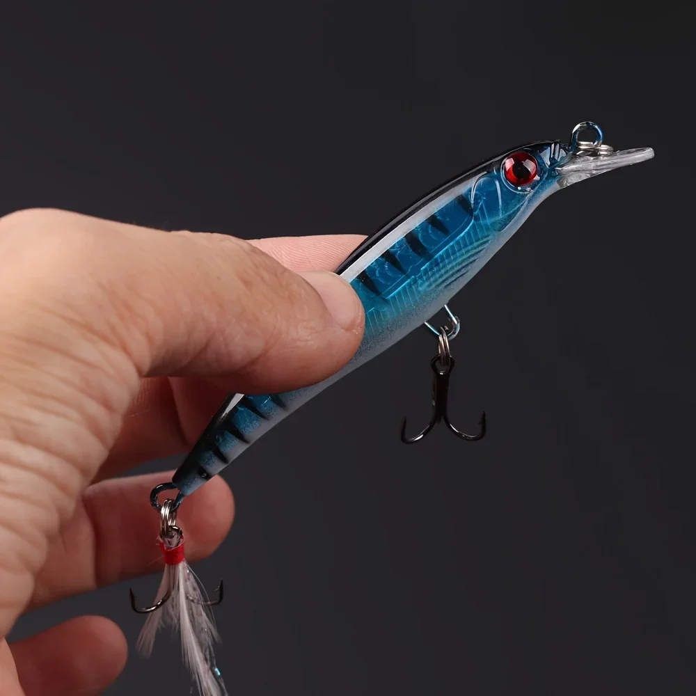 5pcs/box Laser 3D Eyes Bionic  - Fishing Lure Box avaliação e preço