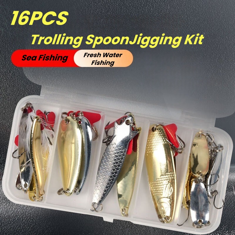 Fishing Lure Kit 16 Pcs Sets T - Fishing Lure Swimbait avaliação e preço