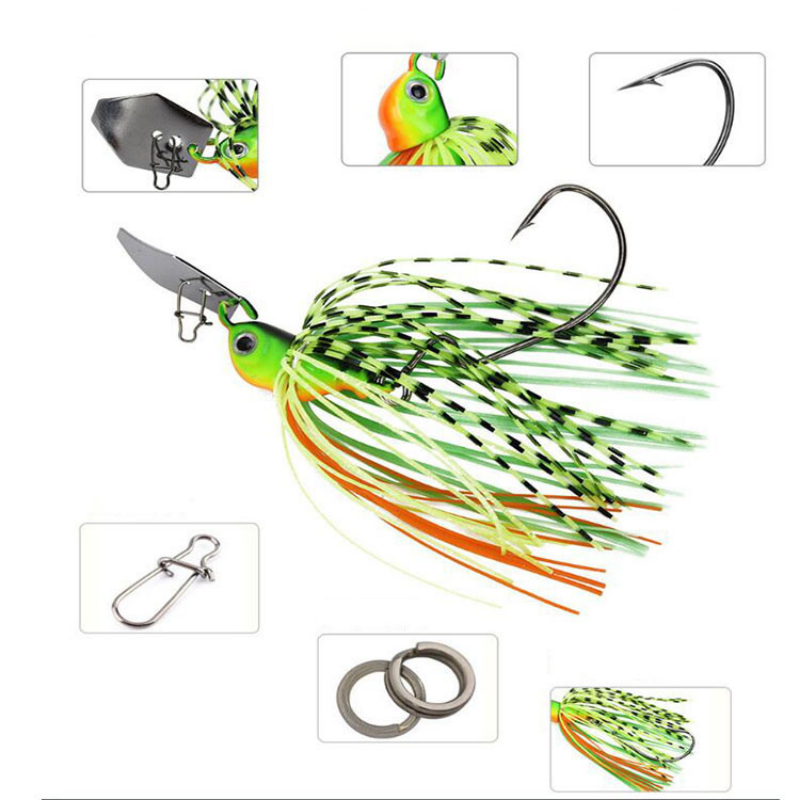 Chatter Bait 7g 9g 11g 14g 21g - Fishing Lure Spinnerbait avaliação e preço