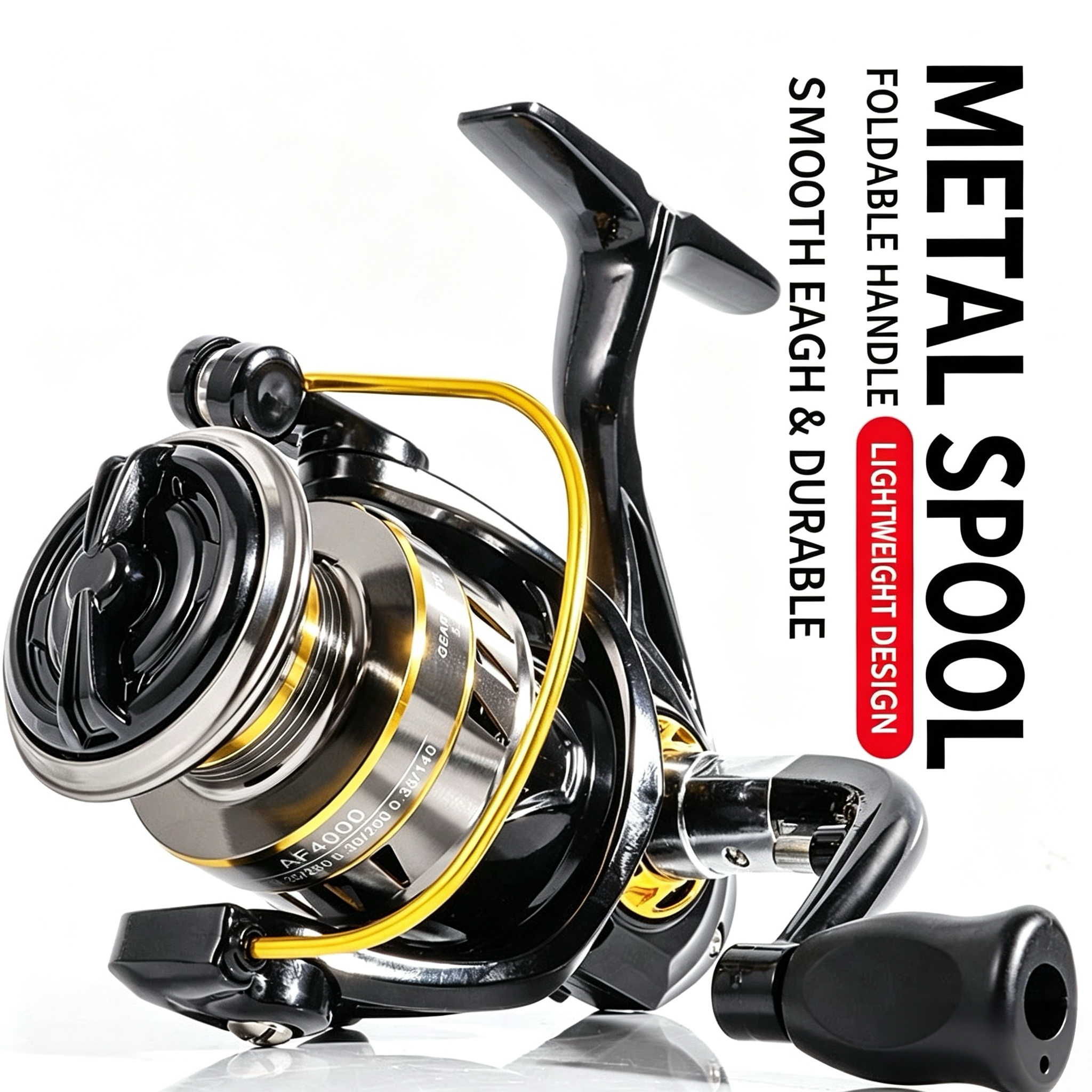 Full Metal Spinning Reel, Long - Fishing Lure Accessories avaliação e preço