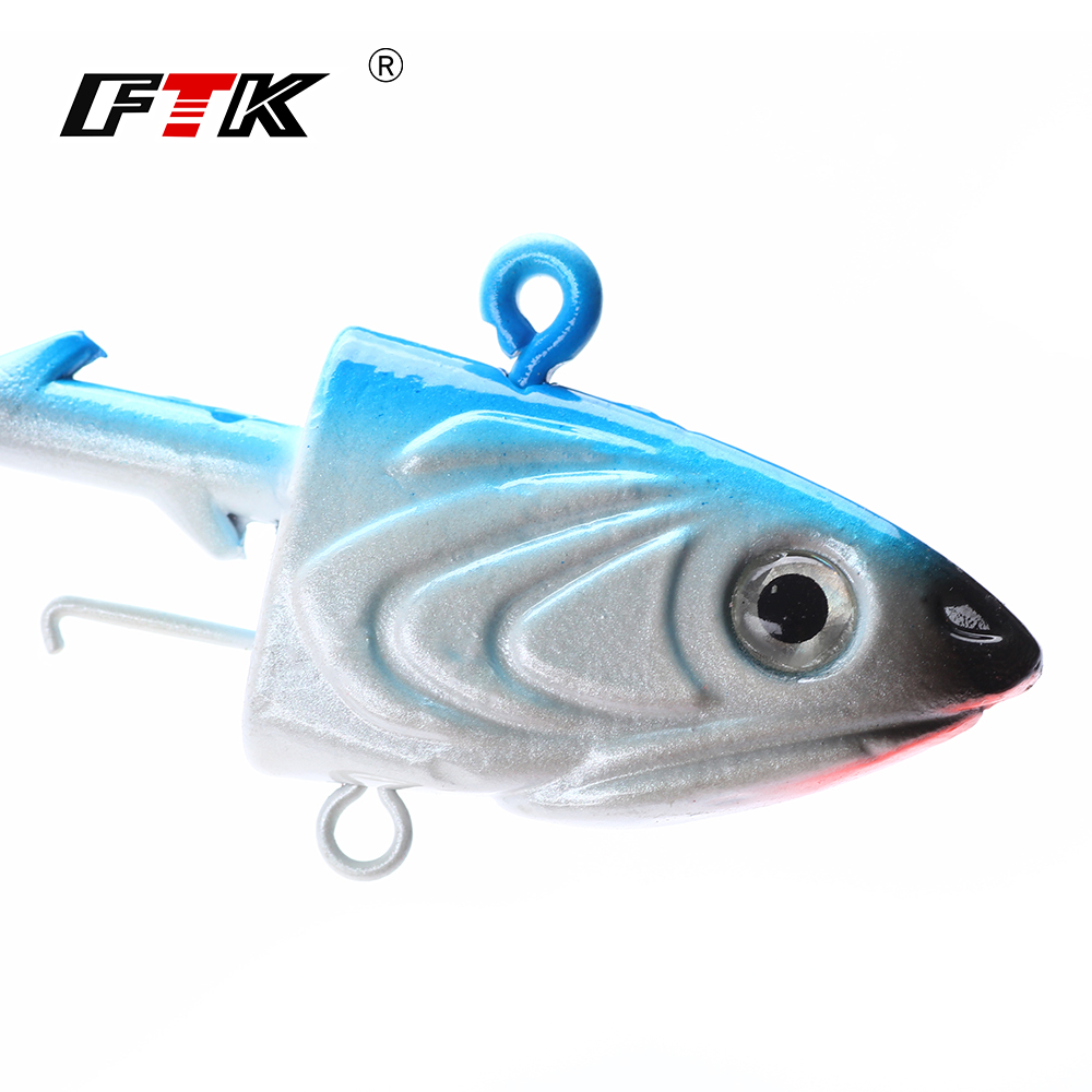 FTK 2PCS Jig Head Fishing Hook - Fishing Lure Soft Plastic avaliação e preço