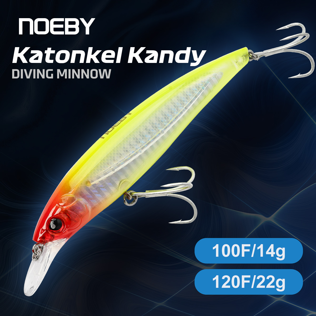 NOEBY Minnow Fishing Lure 100m - Fishing Lure Jerkbait avaliação e preço