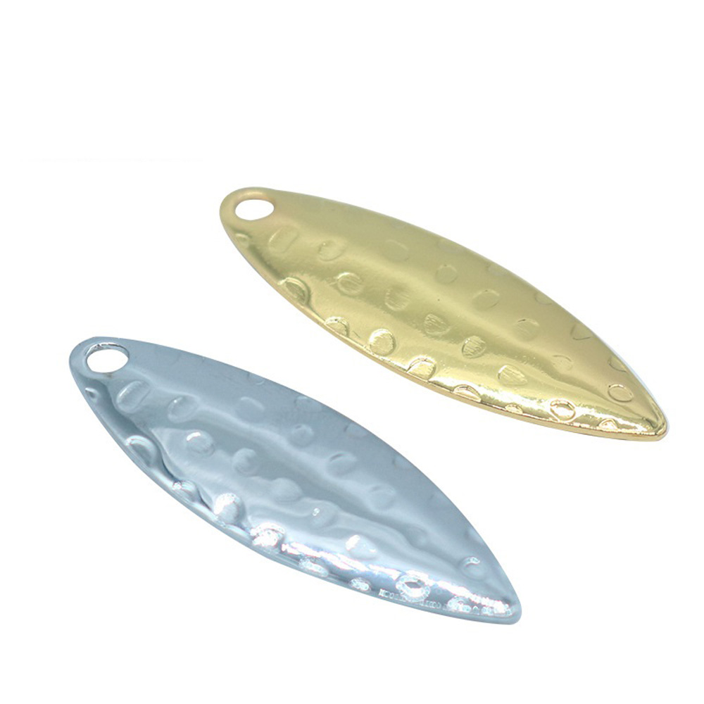 10Pcs/lot Willow leaf Sequin P - Fishing Lure Spinner avaliação e preço