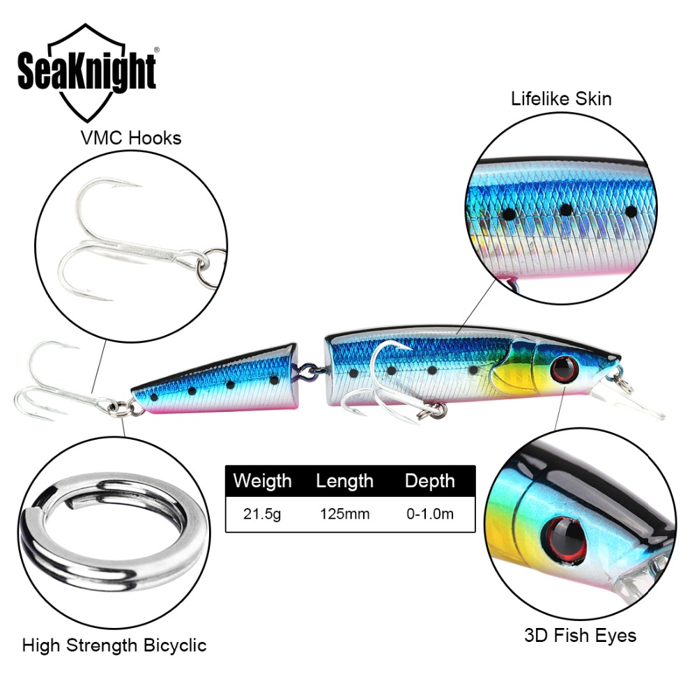 SeaKnight Minnow SK041 Jointed - Fishing Lure Popper avaliação e preço