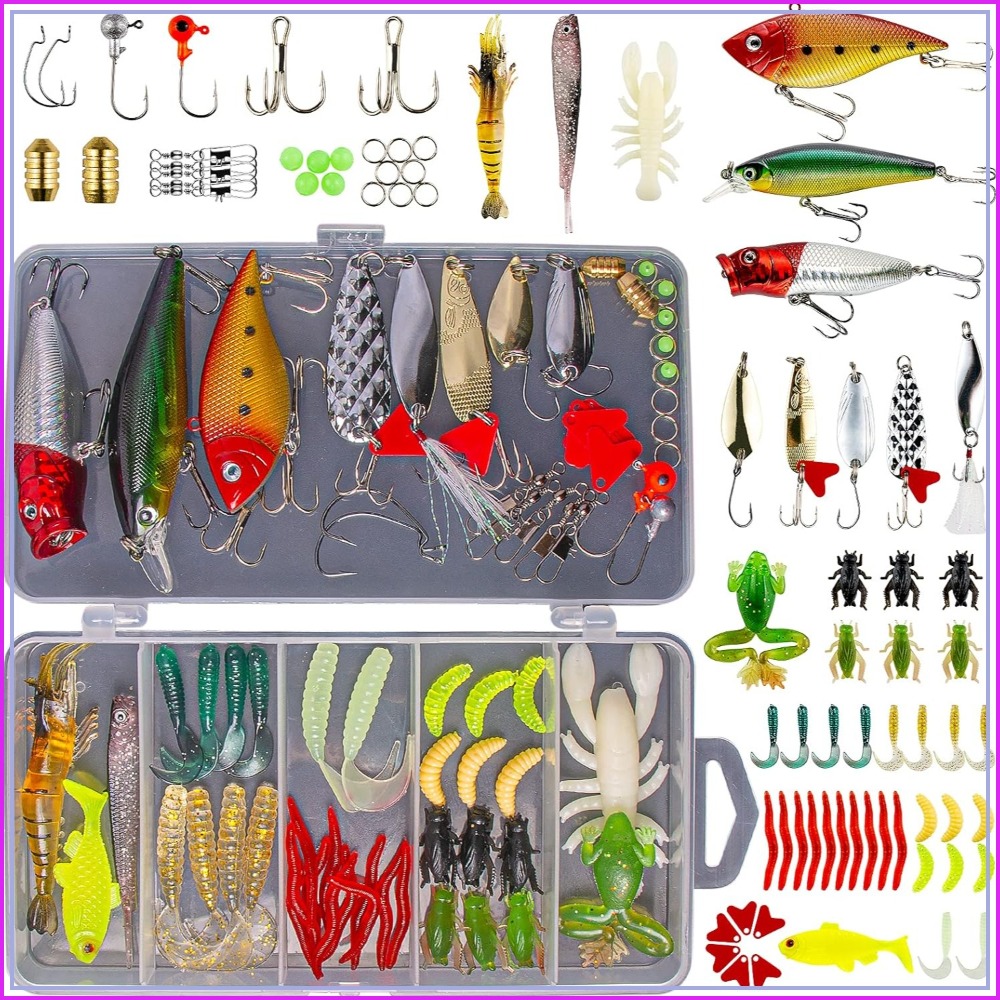 78Pcs Fishing Lures Kit for Ba - Fishing Lure Spoon avaliação e preço