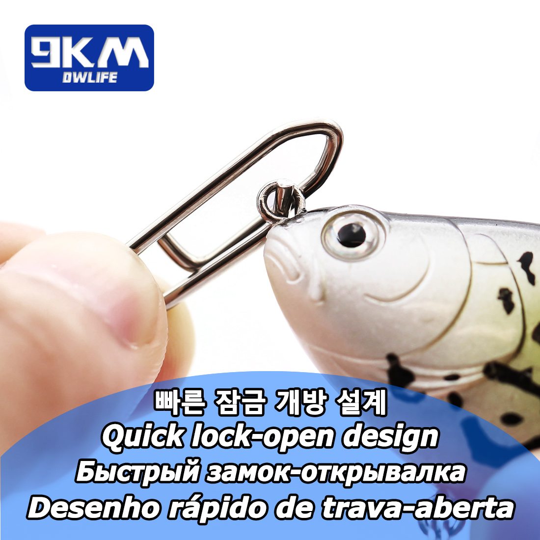 9KM Fishing Snap Kit 110pcs St - Fishing Lure Kit avaliação e preço