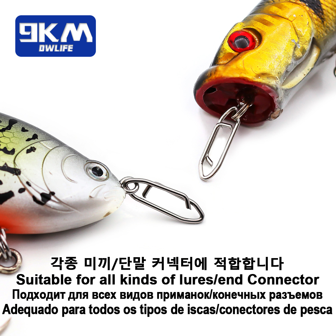 9KM Fishing Snap Kit 110pcs St - Fishing Lure Kit avaliação e preço