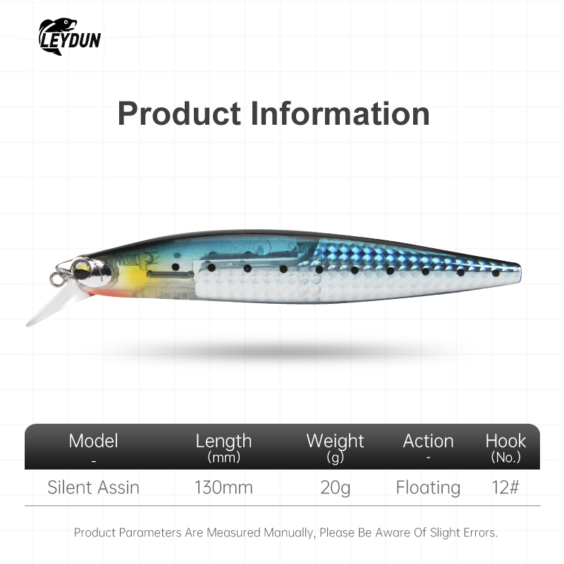 LEYDUN Floating Sea Bass Fishi - Fishing Lure Blade Bait avaliação e preço