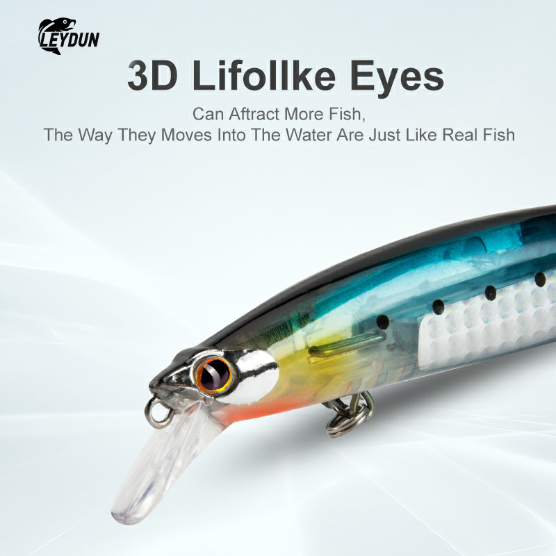 LEYDUN Floating Sea Bass Fishi - Fishing Lure Blade Bait avaliação e preço